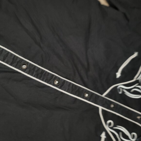 Vintage Rodeo Black Embroidered Western button up Shirt Men's Medium - Picture 6 of 8